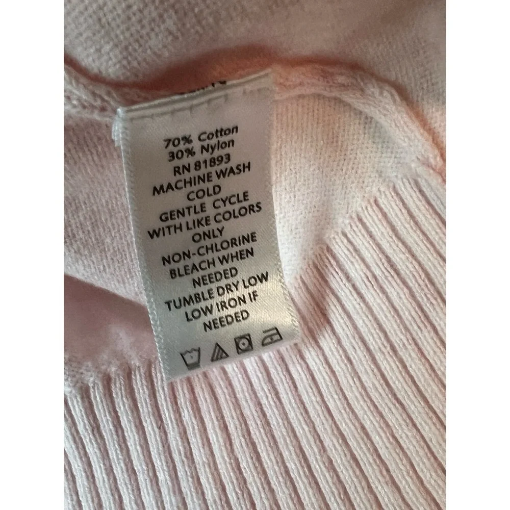 Soft Pink Classic Cardigan – Romantic Everyday Layer Luxe Sweater EUC M #655